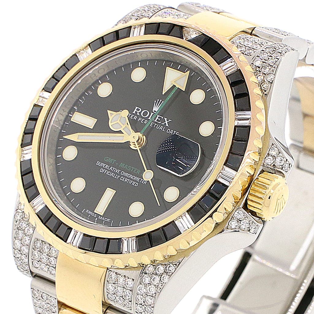 Rolex gmt master top diamond bezel