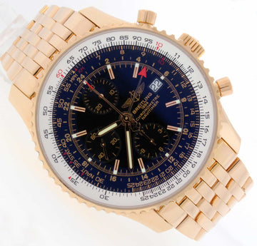 Breitling Navitimer World 18K Rose Gold Special Edition Watch R24322