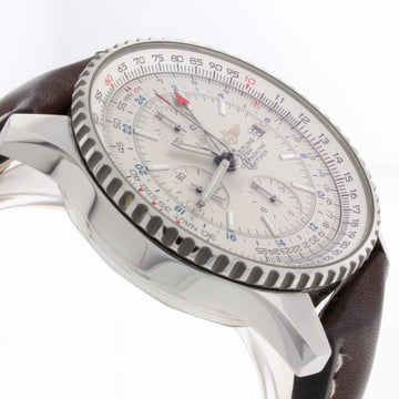 Breitling Navitimer World GMT Chronograph 46MM Automatic Stainless Steel Mens Watch A24322