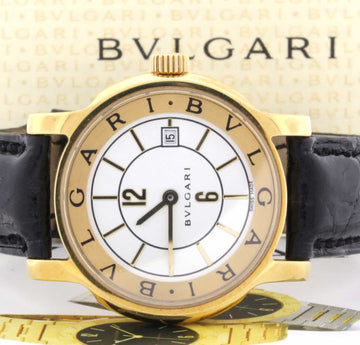 Bvlgari Solotempo 18K Yellow Gold Ladies Watch ST29G