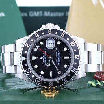 Rolex GMT-Master II 40MM Automatic Stainless Steel Mens Watch 16710T