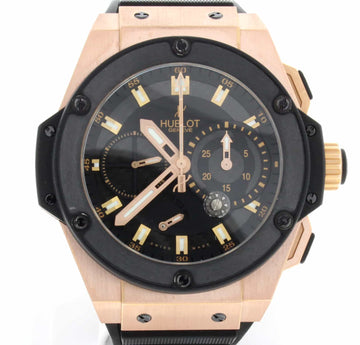 Hublot Big Bang King Power Split Second Black Guilloche Dial 18K Rose Gold Limited Edition 48MM Watch 709OM1780RX