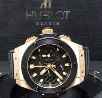 Hublot Big Bang King Power Split Second Black Guilloche Dial 18K Rose Gold Limited Edition 48MM Watch 709OM1780RX