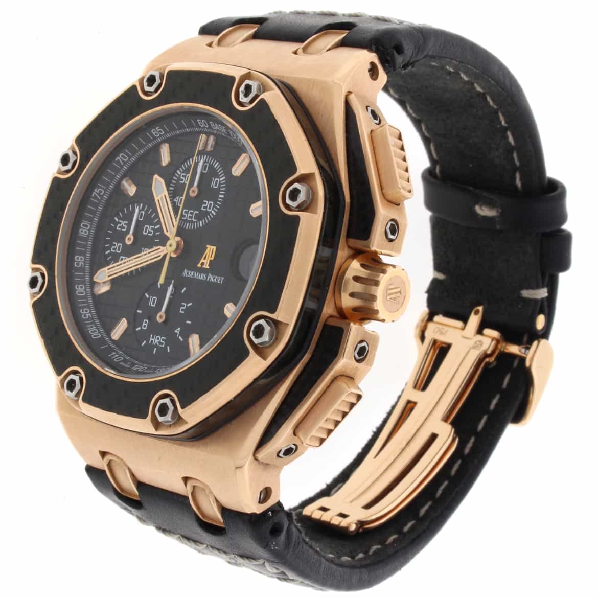 Audemars Piguet Royal Oak Offshore 18K Rose Gold Juan Pablo Montoya Limited Edition Automatic Mens Watch