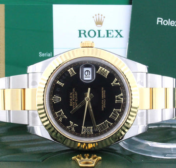 Rolex Datejust II 2-Tone 18K Yellow Gold/Stainless Steel 41MM Automatic Mens Watch 116333