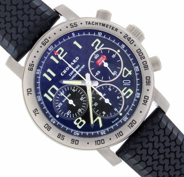Chopard Mille Miglia Chronograph Black Dial 40MM Automatic Titanium Mens Watch 168915