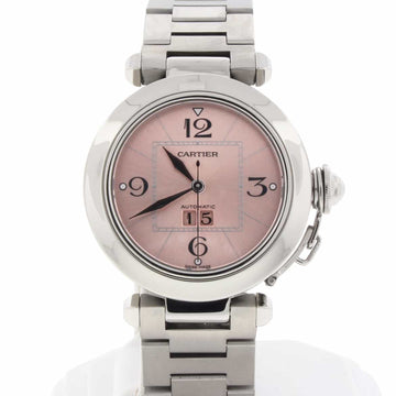 Cartier Pasha C Big Date Pink Dial 35mm Automatic Stainless Steel Watch W31075M7