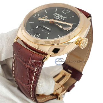 Panerai Radiomir Special Edition 10-Days GMT Rose Gold Watch PAM00273 Box Papers