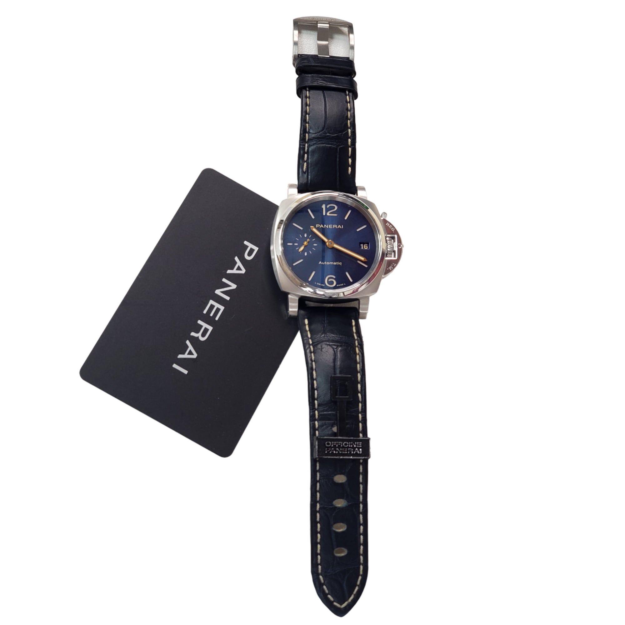 Panerai Luminor Due 38mm Blue Dial Titanium Watch PAM 00926 2019