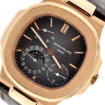 Patek Philippe Nautilus 40mm 18K Rose Gold Watch 5712R-001 Box Papers 2012