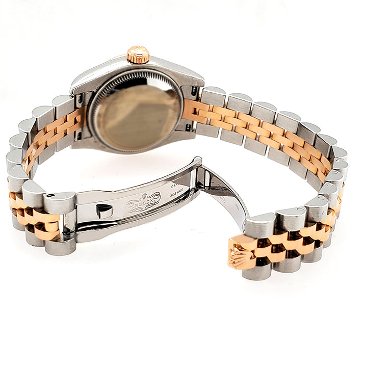 Rolex Datejust 26mm 2-Tone Rose Gold/Steel Factory White MOP Diamond D