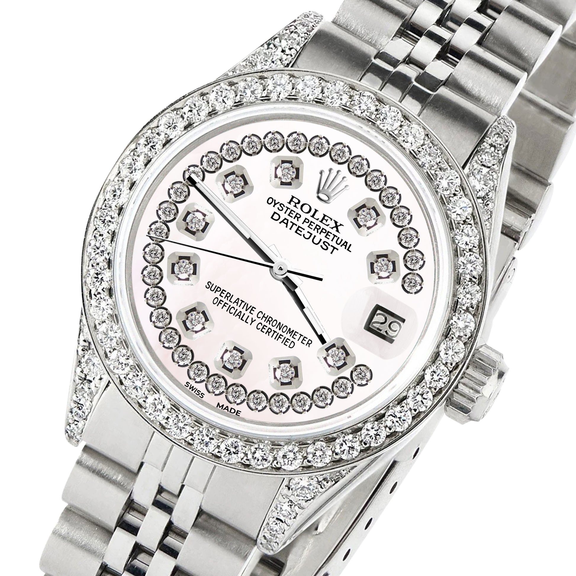 Rolex Oysterperpetual Datejust Diamond Bezel Watch – Prince The Jeweler