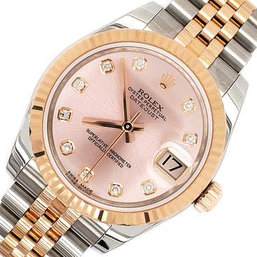 Rolex Datejust 31MM 2-Tone Rose Gold/Stainless Steel Factory Diamond Dial Jubilee Watch Box Papers 178271