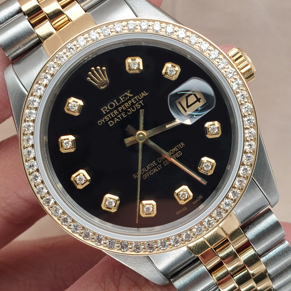 Rolex Datejust 2-Tone 8K Yellow Gold Watch