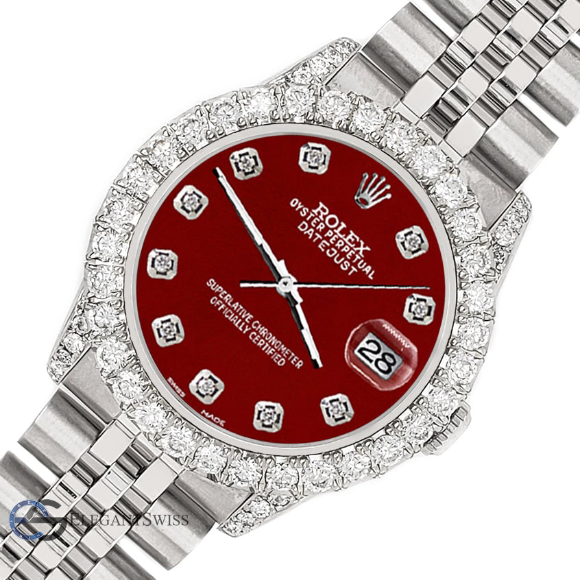 Rolex on sale diamond red