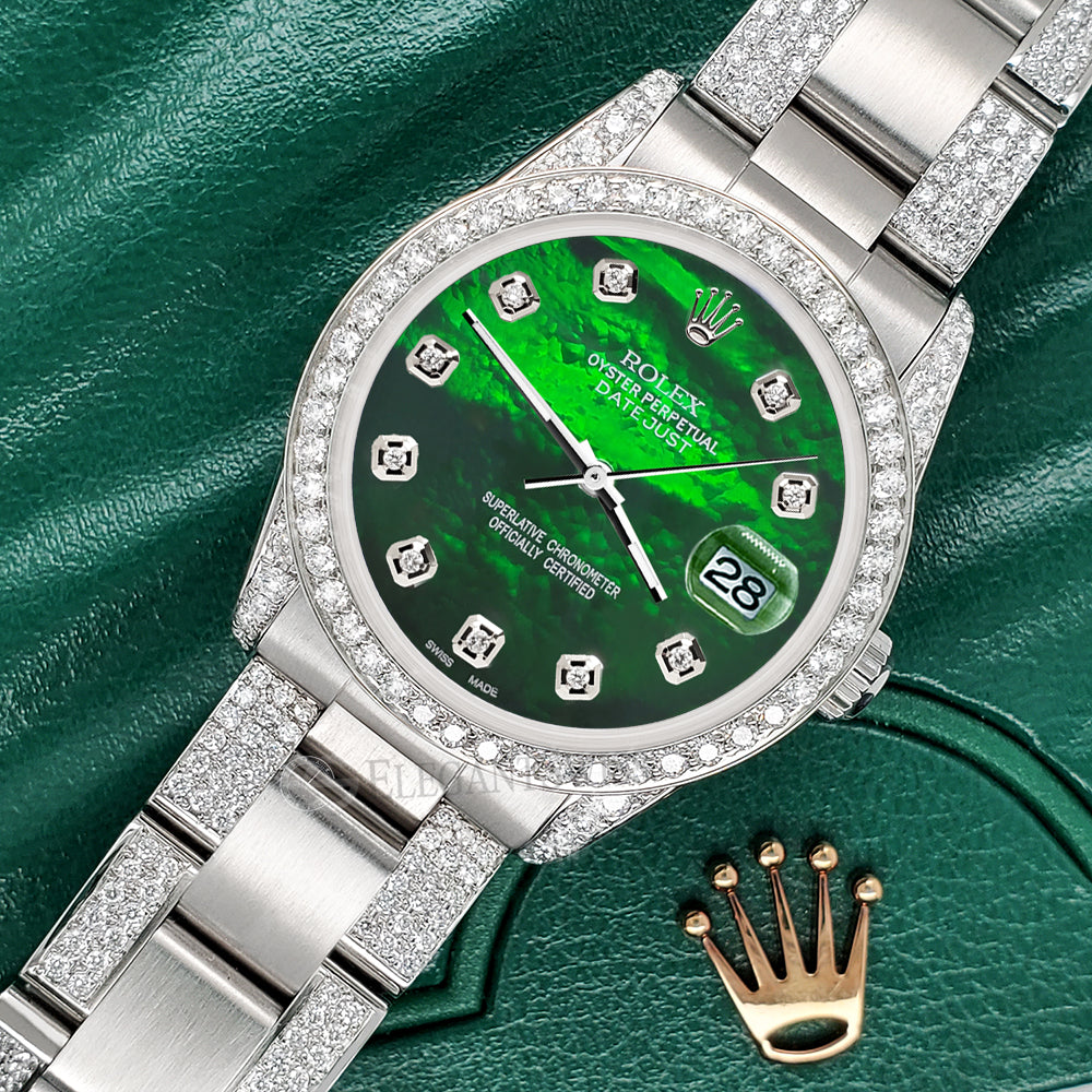 Rolex emerald online green