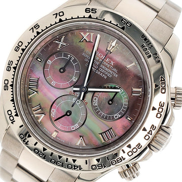 Rolex Cosmograph Daytona 40mm Factory Tahitian Mop Roman Dial 116509 White Gold Watch Box Papers