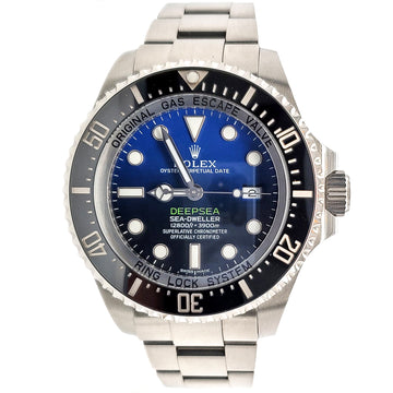 Rolex Sea-Dweller Deepsea 44mm D-Blue James Cameron Dial Stainless Steel Oyster Watch 116660 Box Papers