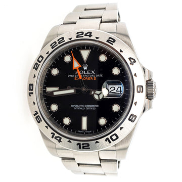 Rolex Explorer II 42mm Black Dial Steel Oyster Watch 216570 Box Papers