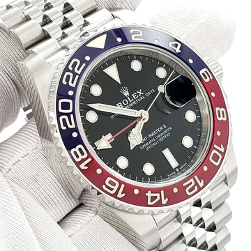 Rolex GMT-Master II 40mm Pepsi Bezel Stainless Steel Jubilee Watch 126710BLRO Box Papers 2021