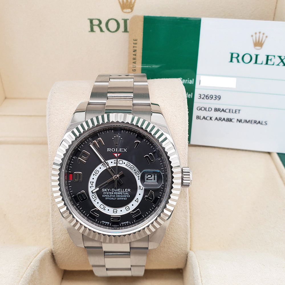 Rolex sky discount dweller arabic numerals