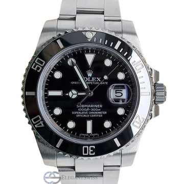 Rolex Submariner Date 40mm Black Dial Stainless Steel Watch 116610LN Box Papers