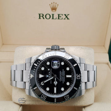 Rolex Submariner Date 40mm Black Dial Stainless Steel Watch 116610LN Box Papers