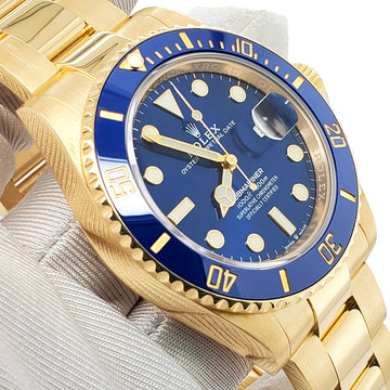 Rolex Submariner Date 41mm 126618LB 18K Yellow Gold Blue Dial Watch 2022 Box Papers