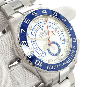 Rolex Yacht-Master II 44mm Blue Cerachrom Bezel Oyster Steel Watch 116680 Box Papers 2021