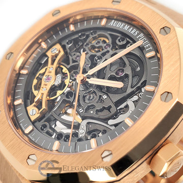 Audemars Piguet Royal Oak 41mm Double Balance Wheel Openworked Rose Gold Watch Box Papers 15407OR.OO.1220OR.01