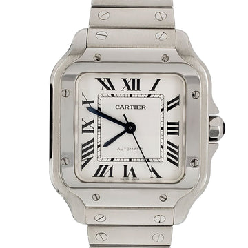 Cartier Santos Midsize 35mm Watch with Silver Roman Dial WSSA0010 4075