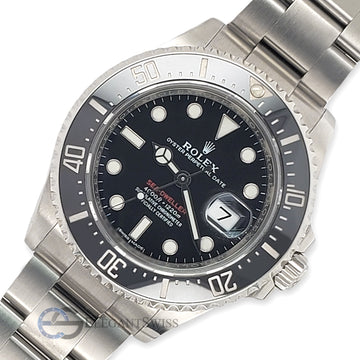 Rolex Sea-Dweller 43mm Red Label Black Ceramic Steel Watch 126600 Box Papers