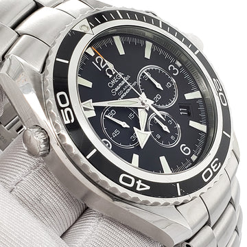 Omega Seamaster Planet Ocean 45.5mm Co-Axial Chronograph Black Dial Watch 2210.50.00