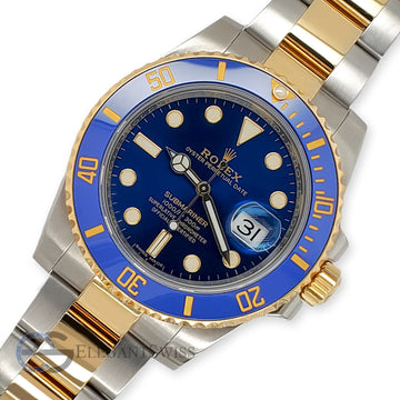 Rolex Submariner 40mm 116613LB Yellow Gold/Steel Blue Dial Watch 2020 Box Papers