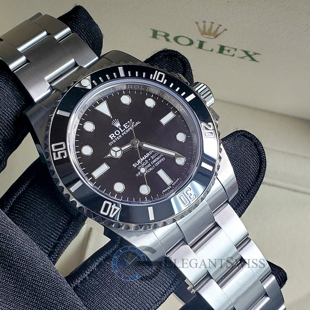 Rolex Submariner 40MM No-Date Black Dial Stainless Steel Watch 114060