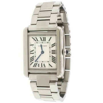 Cartier Tank Solo Small 24MM Roman Dial stainless Steel Watch W5200013