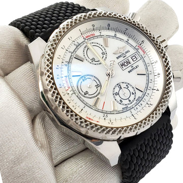 Breitling Bentley GT II Chronograph 45MM Special Edition White Dial Stainless Steel A13365