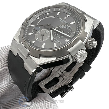 Vacheron Constantin Overseas Dual Time 42mm Grey Dial Watch 47450
