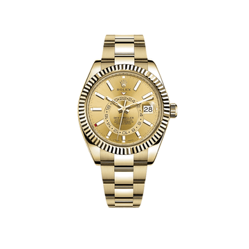 Rolex Sky-Dweller Yellow Gold Champagne Dial 326938