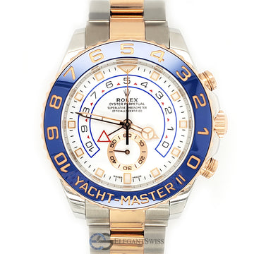 Rolex Yacht-Master II 44mm Rolesor Stainless Steel/Rose Gold Watch 116681 Box Papers