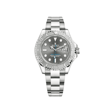 Rolex Yacht-Master Stainless Steel & Platinum - Dark Rhodium Dial 116622