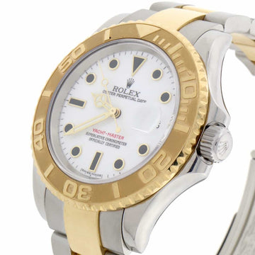 Rolex Yacht-Master 40MM Yellow Gold/Stainless Steel Watch With White Dial, Box&Papers 16623