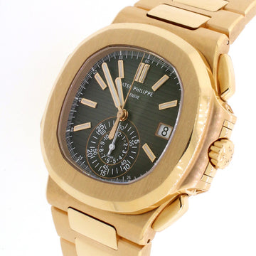 Patek Philippe 5980/1R-001 Rose Gold Nautilus Chronograph Watch Box Papers