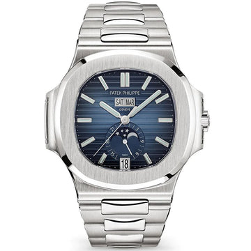 Patek Philippe Nautilus Annual Calendar 40.5mm Blue Dial Stainless Steel Watch 5726/1A-014 Box Papers