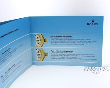 Rolex Yacht-Master Booklet in English