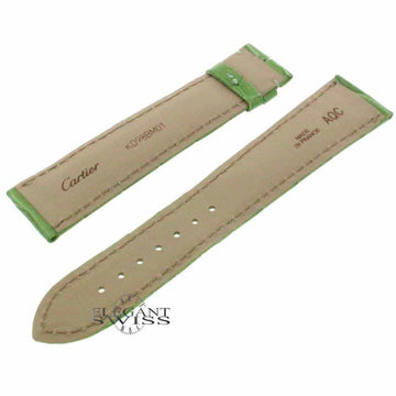 Genuine Cartier Green Alligator Leather Strap Band KD98BM01 20MM