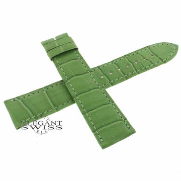 Genuine Cartier Green Alligator Leather Strap Band KD98BM01 20MM