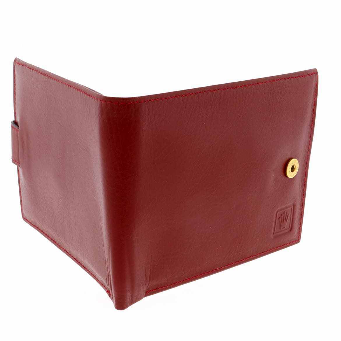 Rolex Red Leather Wallet with Embossed Logo 100% Authentic!